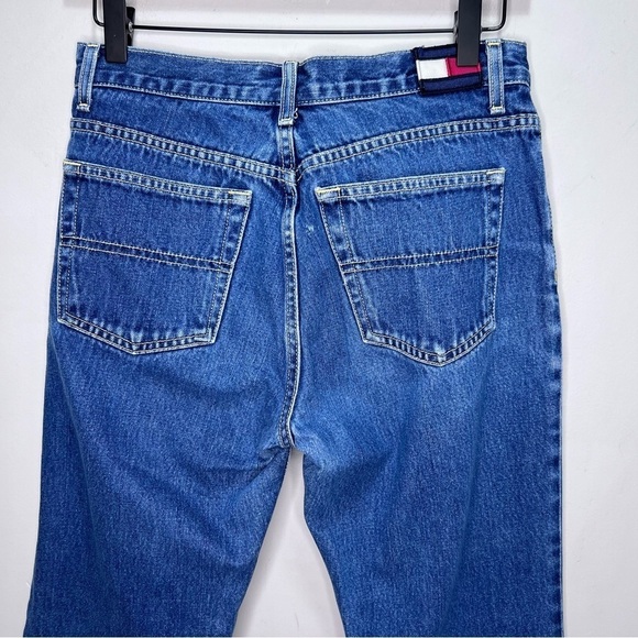 Vintage Tommy Jeans Tommy Hilfiger Flare Y2K Jeans Size 7 - Picture 3 of 12